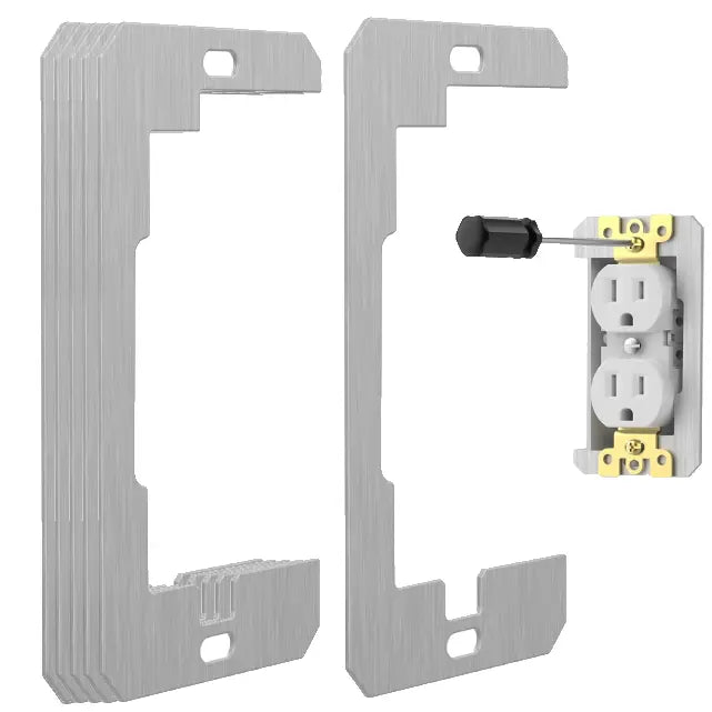 🎯 LIMITED-TIME SALE 🚩 10-Piece Metal Wall Plate Spacer Set — Fix Recessed Outlets & Switches with Ease