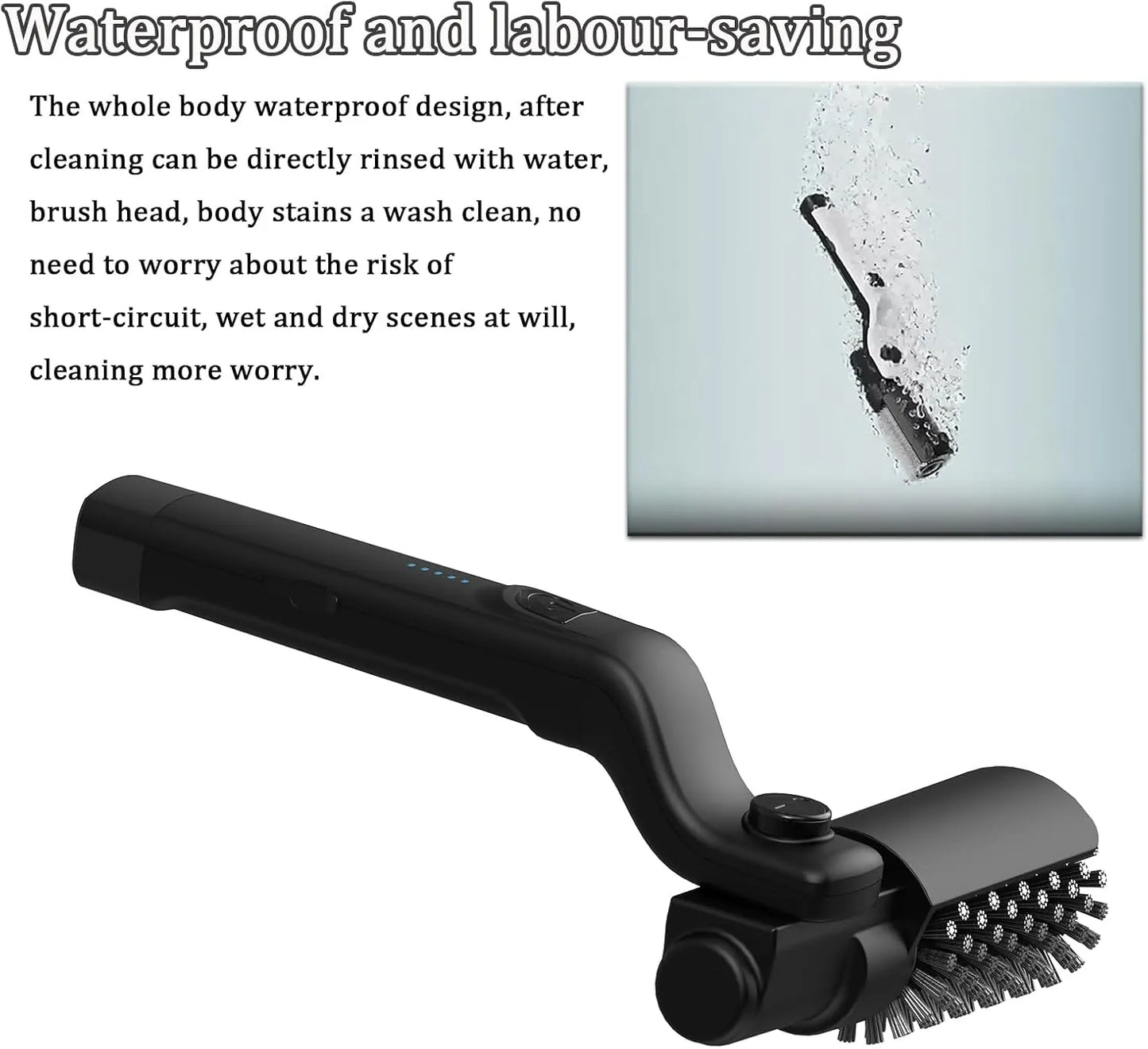 🔥 HOT SALE 🧼 Cordless Rotary Grill Brush – High-Speed Bristle-Free Cleaning for Tough Grease