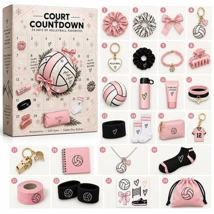⏳ Last Day 64% OFF – 🏐 2026 Volleyball Advent Calendar | 24 Mystery Doors with Sporty Surprises for Players & Volleyball Fans 🎁