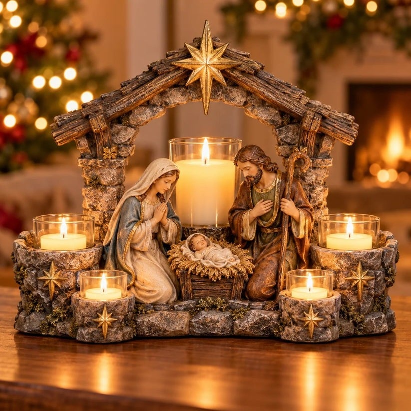 ✝️ Light of His Presence - Sacred Christian Candleholder 🕯️