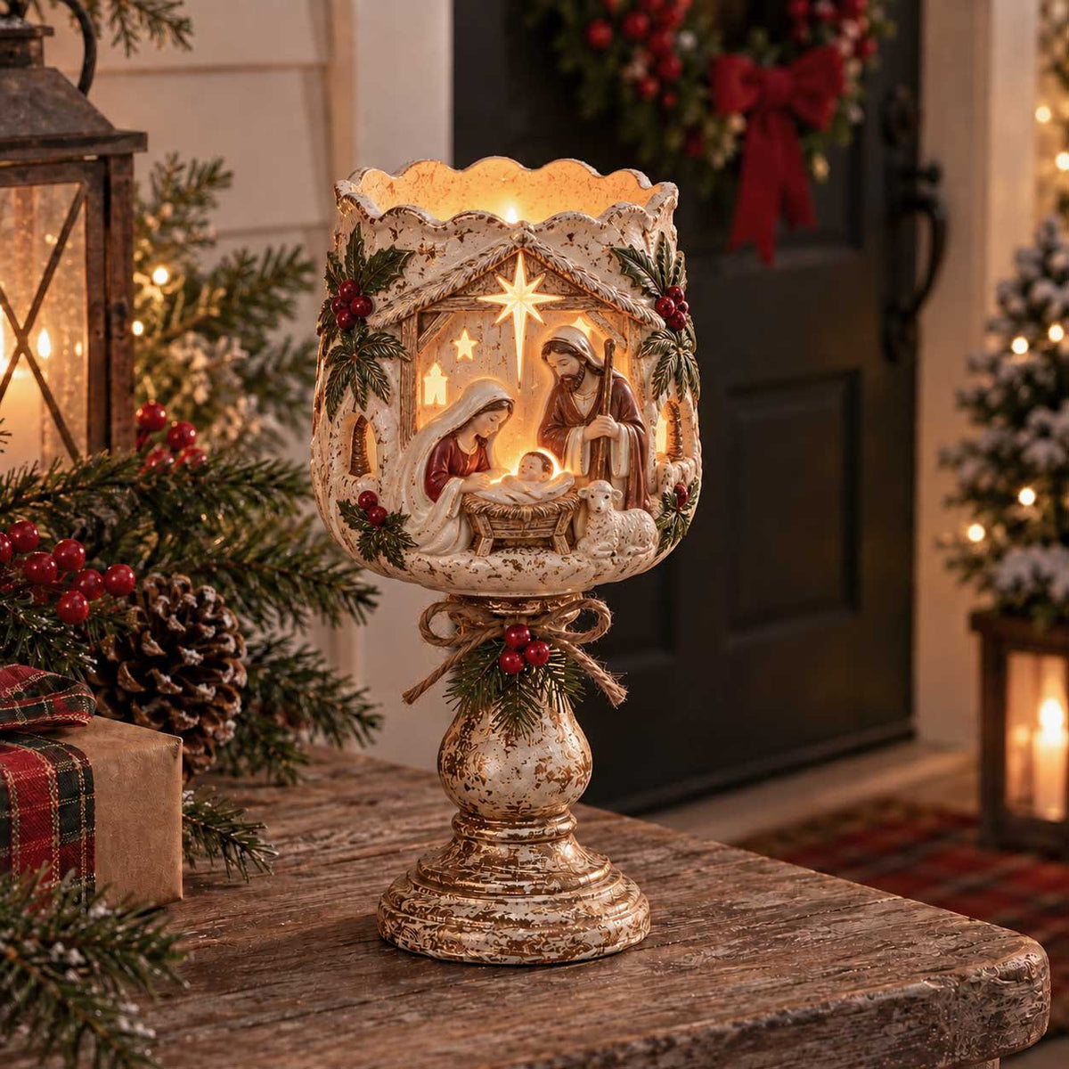 🎅🔥Last day 50% OFF🎄 Christmas Heirloom Glow Candle Holder Collection