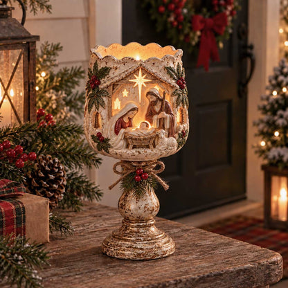 🎅🔥Last day 50% OFF🎄 Christmas Heirloom Glow Candle Holder Collection