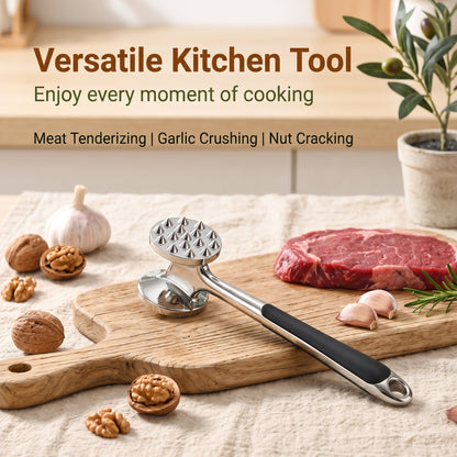 🔥 First 50 Customers Get Buy 1 Get 1 FREE — Heavy-Duty Dual-Sided Meat Hammer for Steak, Pork & Chicken 🥩
