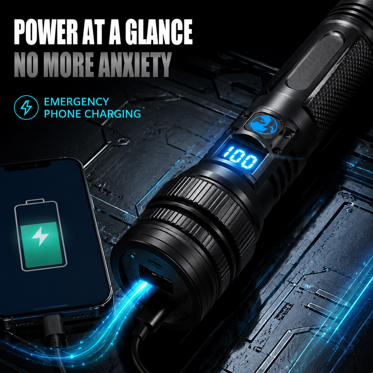 🔦High-power flashlight