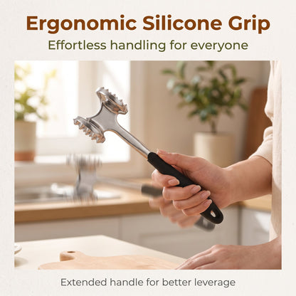 🔥 First 50 Customers Get Buy 1 Get 1 FREE — Heavy-Duty Dual-Sided Meat Hammer for Steak, Pork & Chicken 🥩