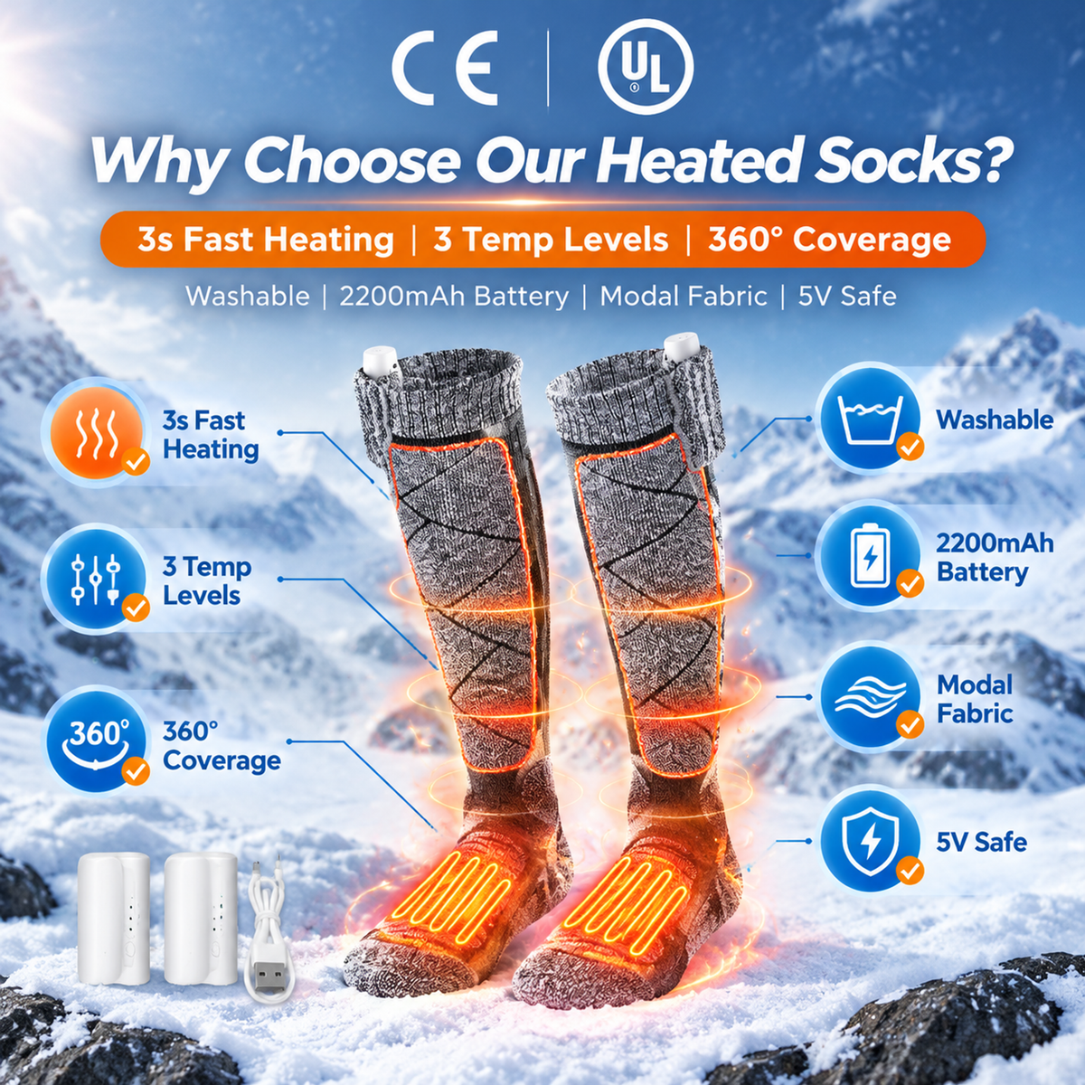 💥50% OFF 🧦Modal-Cotton Heated Thermal Socks