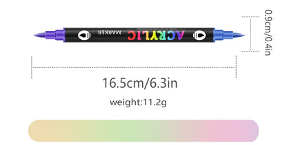Dual Tip Acrylic Paint Pen Marker - 24/48/72/120Colors