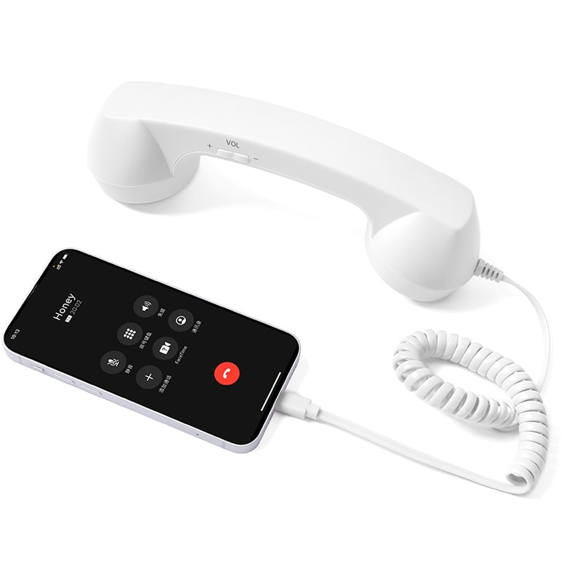 ☎️ 50% OFF Retro Wired Phone Handset – Classic Calls for Your Smartphone