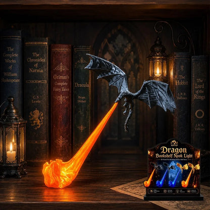 🐉 50% OFF Flying Dragon Bookshelf Light – Bring Fantasy to Life 🔥