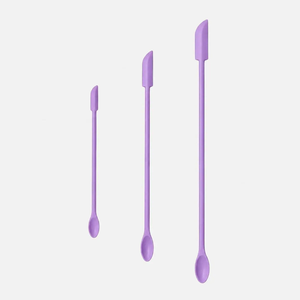 🔥 50% OFF 3-Piece Silicone Cosmetic Spatula Set 💜 Get Every Last Drop