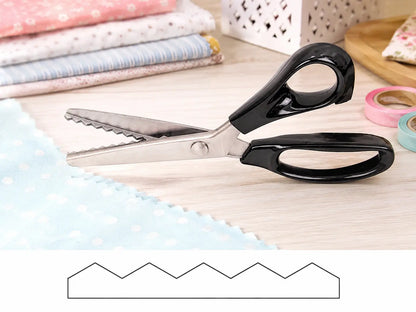 🔥 50% OFF Stainless Steel Pinking Shears – Sharp Zig Zag Fabric Scissors