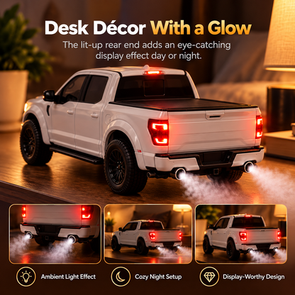 🛻💨 4x4 Pickup Truck Humidifier 🚘✨ Realistic Dual Exhaust Mist 🌫️💡 LED Light-Up Truck Model 🎮🎁 Cool Gift for Truck Lovers