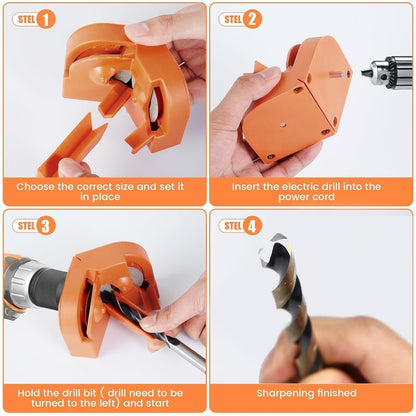 🔥 48% OFF Drill Bit Sharpener Kit – Restore Dull Bits in Minutes