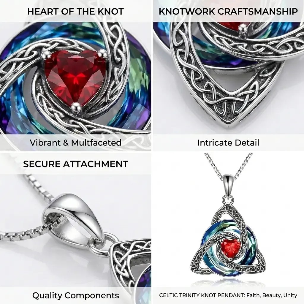🍀 49% OFF Celtic Trinity Knot Birthstone Necklace 💎 Personalized Keepsake Gift