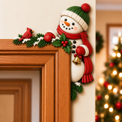 🎅Christmas Peekaboo Door Frame Corner Decor丨Size: 20 cm🎄