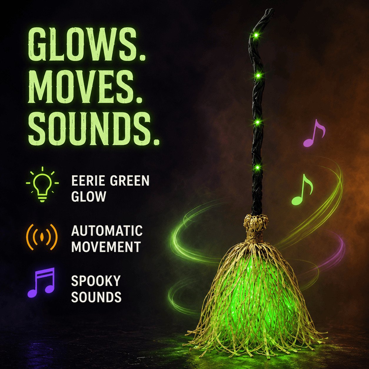 🔥Last Day 50% OFF🧹 Halloween Magic Moving Witch Broom