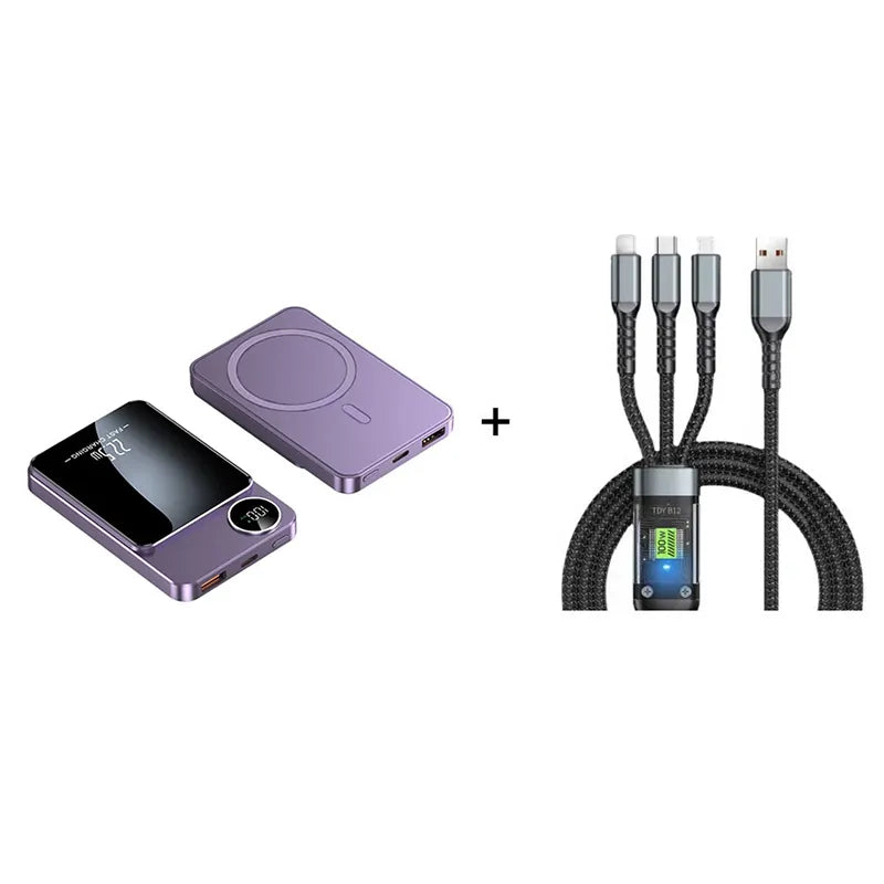 ⚡ 49% OFF 10,000mAh Magnetic Wireless Power Bank 🧲 22.5W Fast Charger