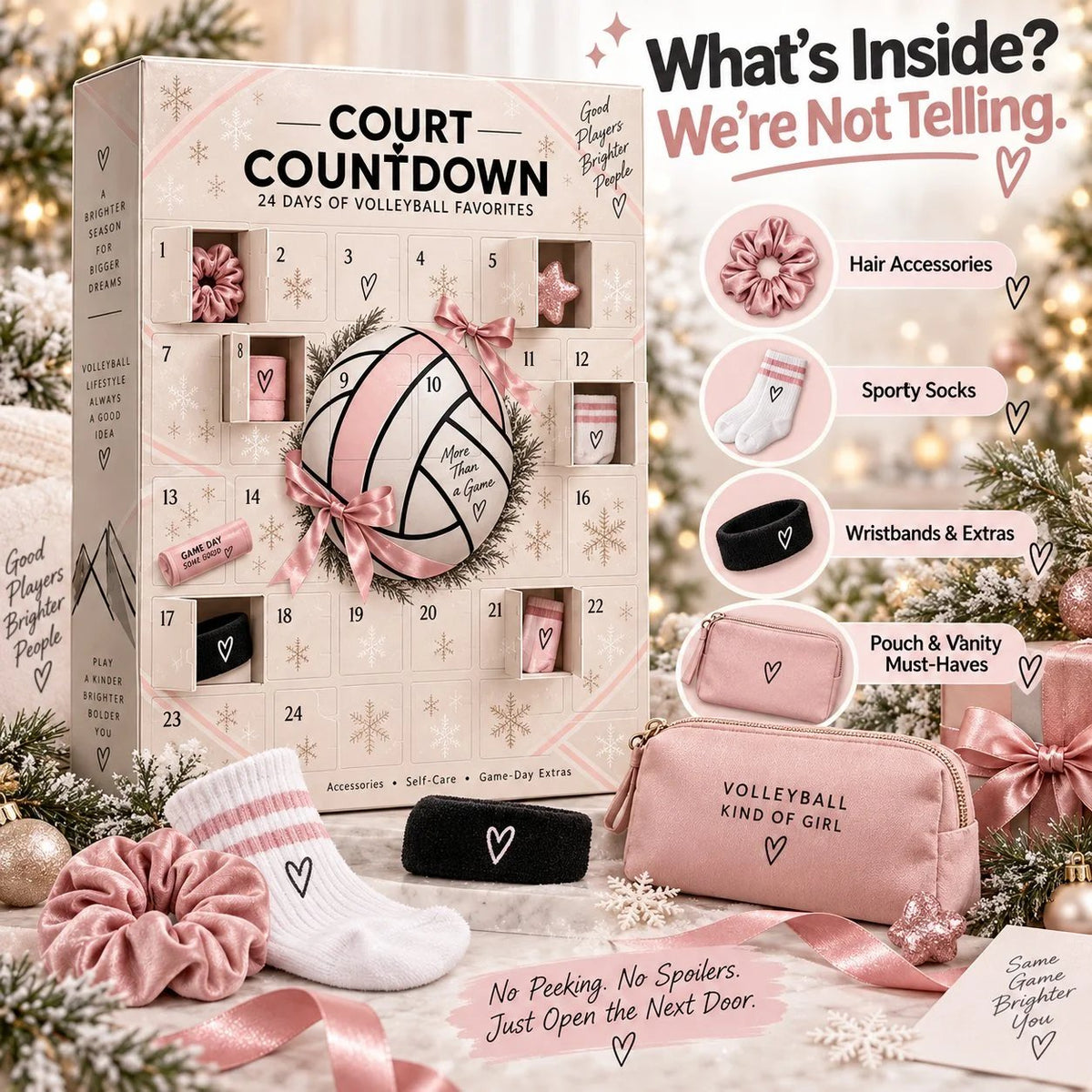 ⏳ Last Day 64% OFF – 🏐 2026 Volleyball Advent Calendar | 24 Mystery Doors with Sporty Surprises for Players & Volleyball Fans 🎁