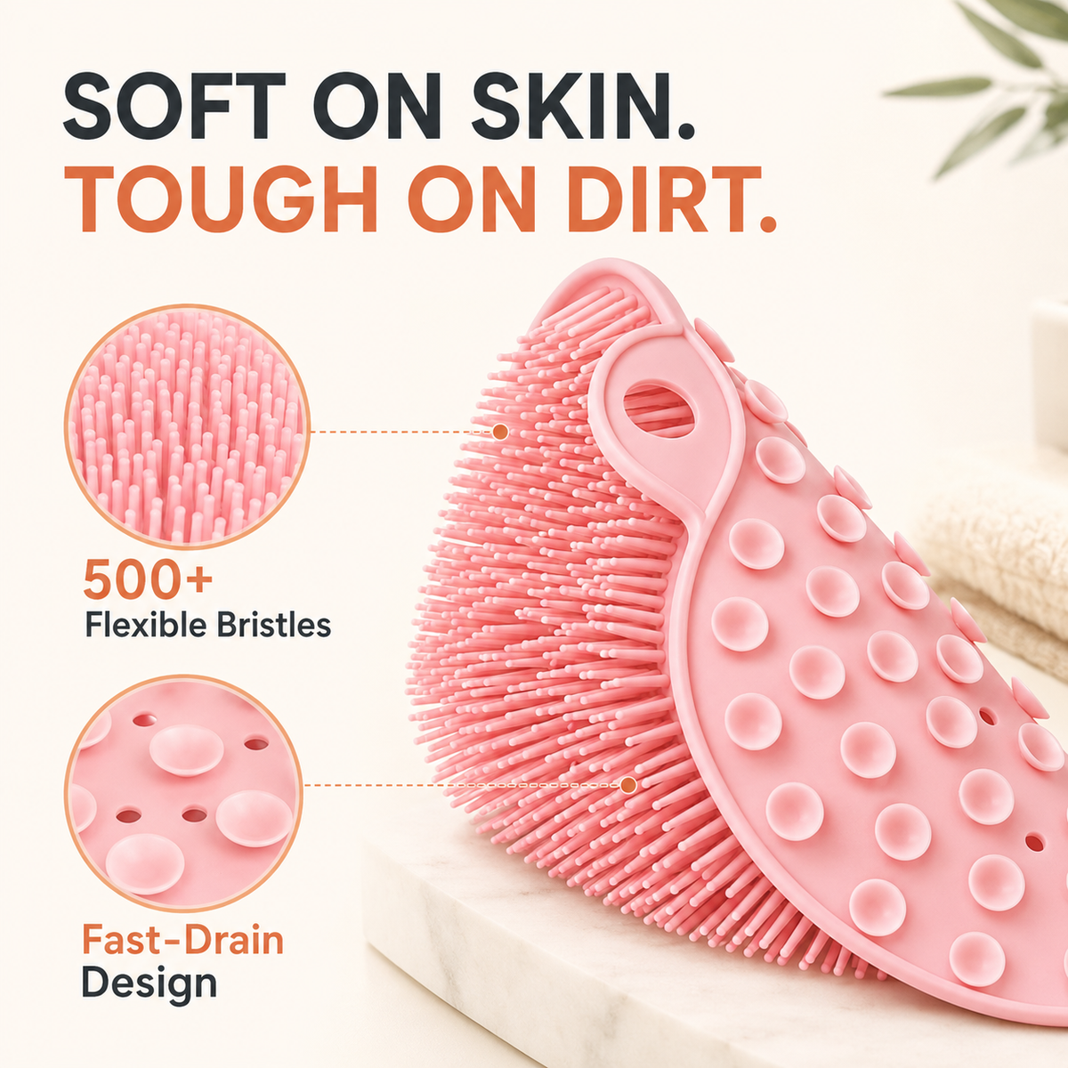 🔥 50% OFF 🦶 Hands-Free Foot Scrubber Mat – Clean, Exfoliate & Massage