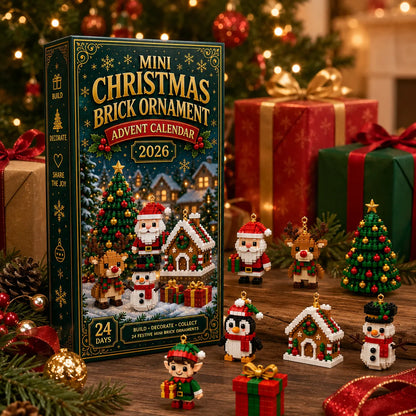 🔥 50% OFF – 24-Day Christmas Brick Ornament Advent Calendar 🎁 Build, Hang & Celebrate Every Day ✨