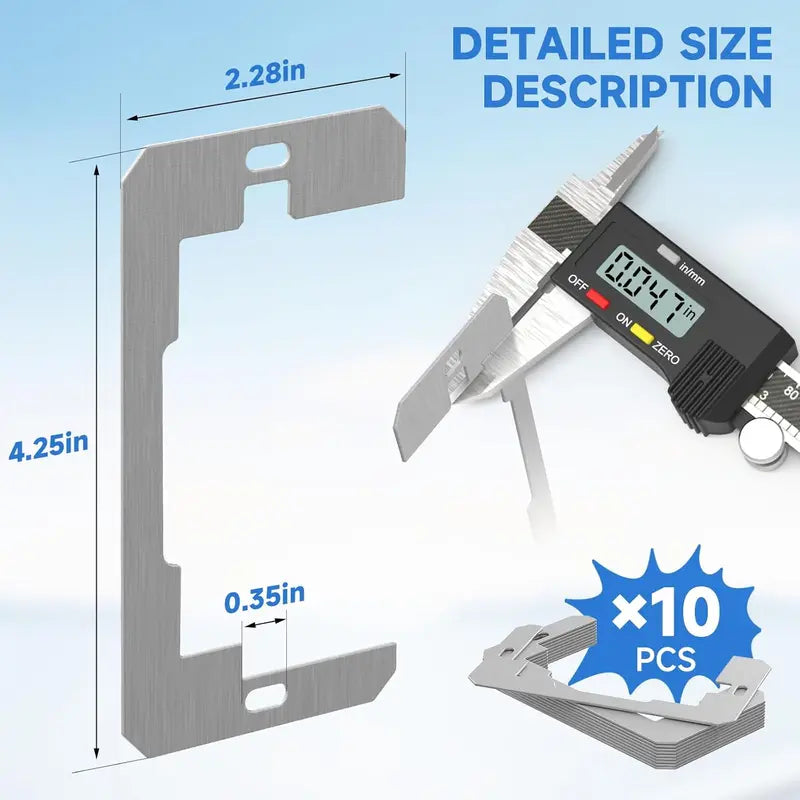 🎯 LIMITED-TIME SALE 🚩 10-Piece Metal Wall Plate Spacer Set — Fix Recessed Outlets & Switches with Ease