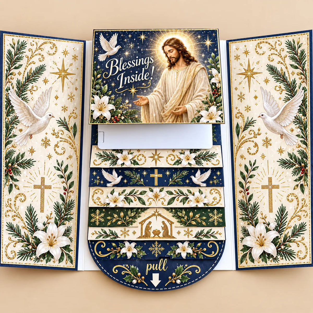 ⏰LAST DAY 50% OFF - 2026 New🎅🎁 Waterfall Christmas Gift Card Booklet 💳✨