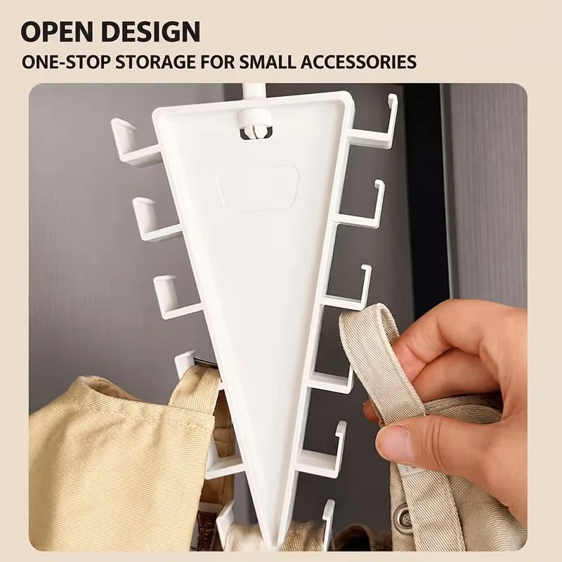 🔥 50% OFF 360° Rotating 12-Hook Organizer Hanger – Closet Space Saver