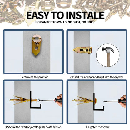 🔥 50% OFF 80-Set Self-Drilling Wall Anchor Pack 🛠️ More Projects, Better Value