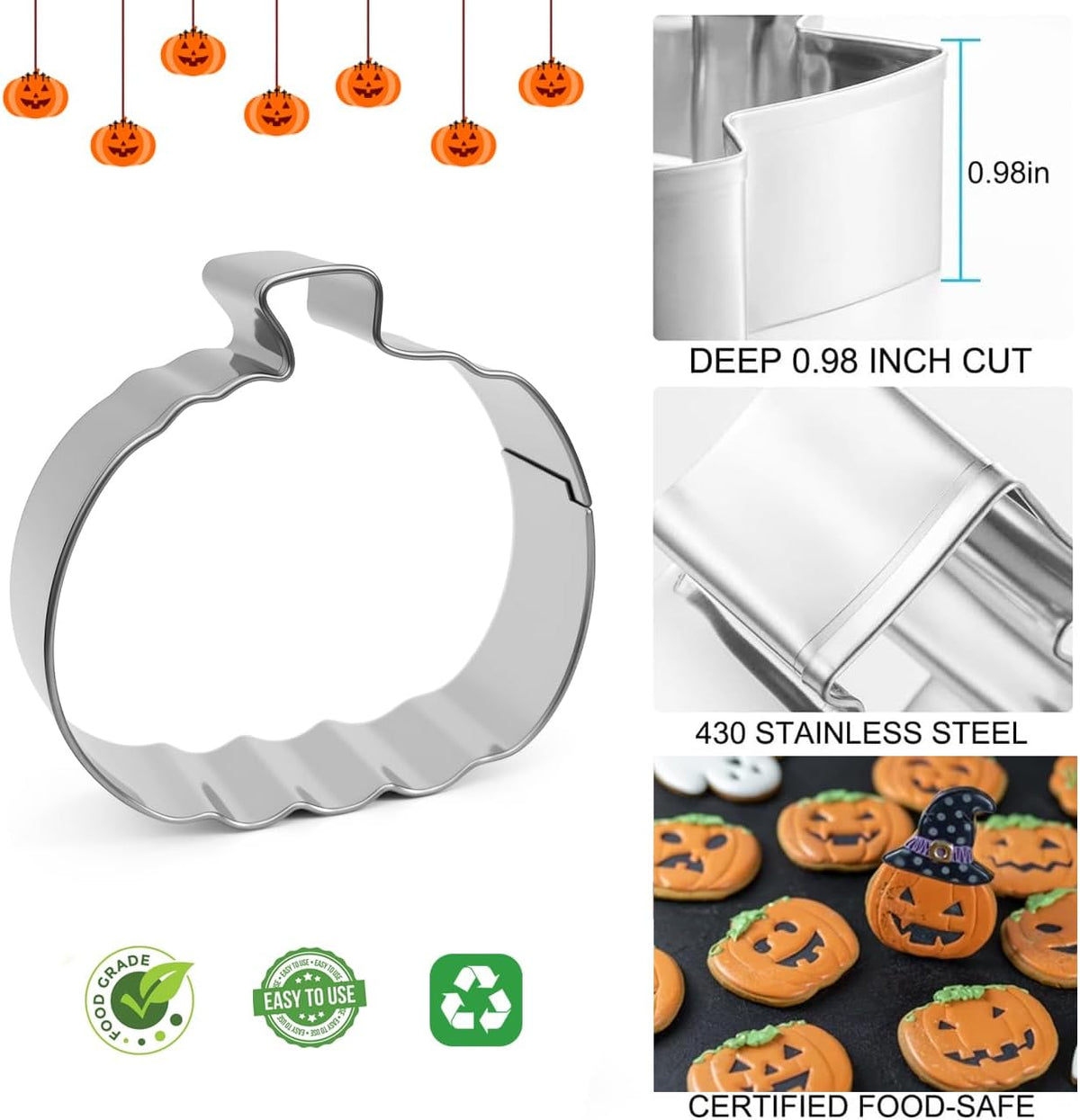 🎃 60% OFF 7-Piece Halloween Pumpkin Carving & Cookie Cutter Set – Carve It, Bake It, Use It Again