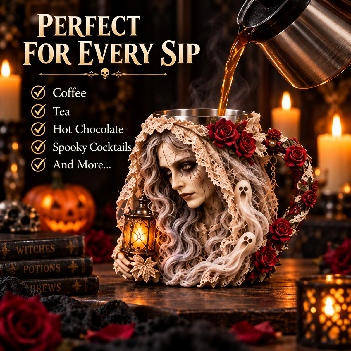 🔥 Halloween Hot Sale | The Spirits Come Alive™ Spooky Sculpted Mug Collection