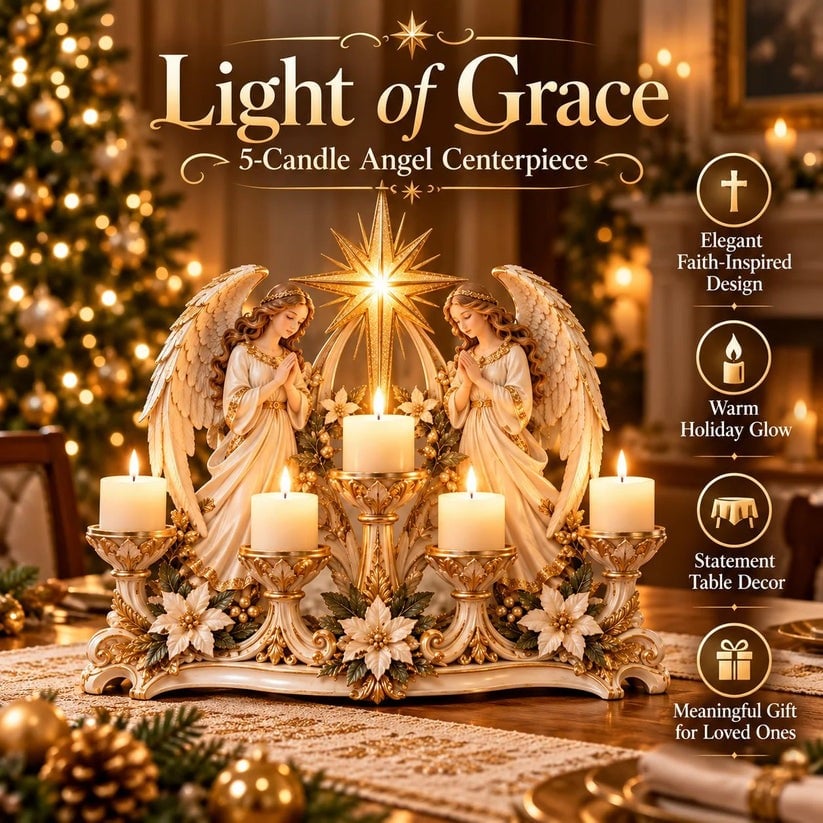 ✝️ Light of His Presence - Sacred Christian Candleholder 🕯️