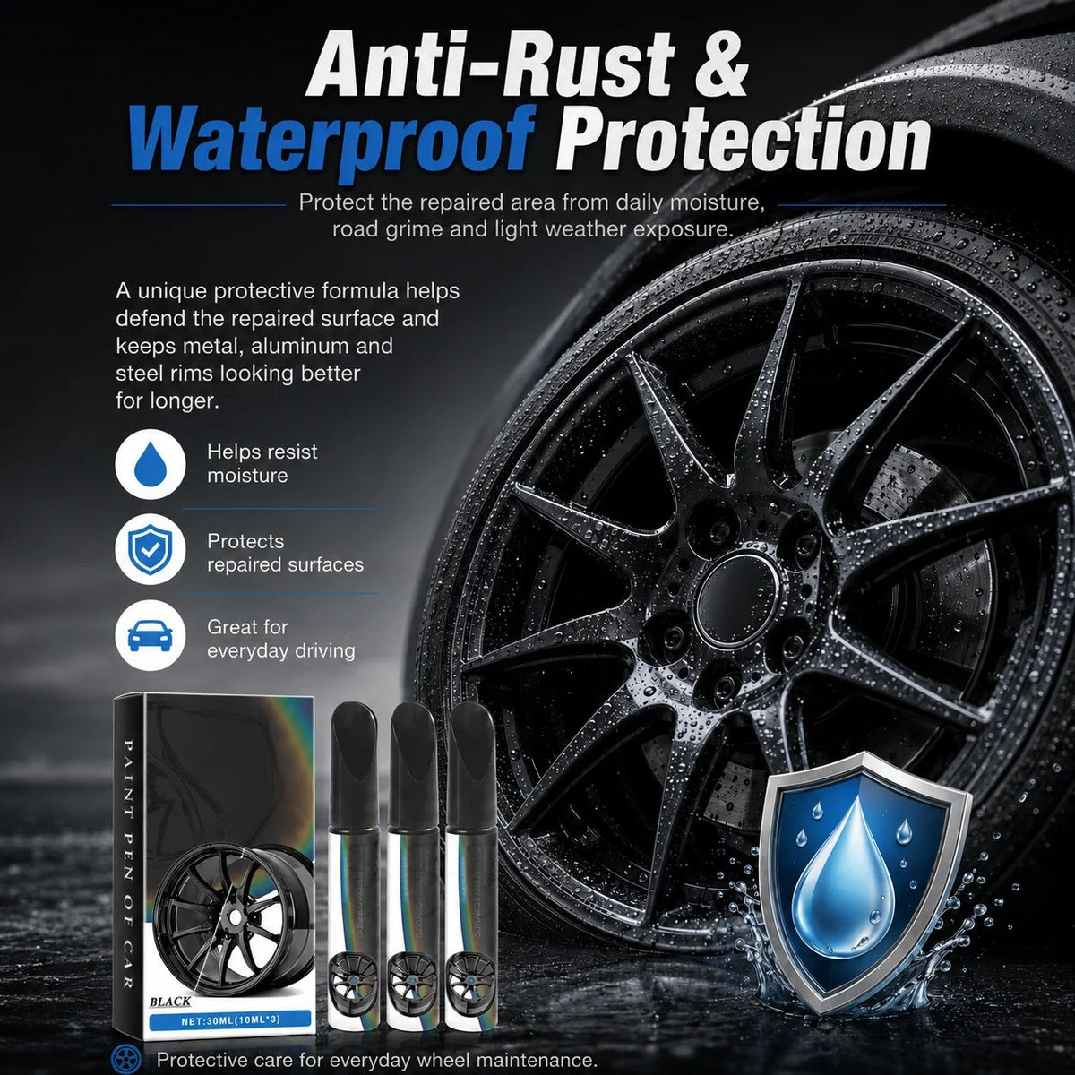 💯Wheel Scratch Repair Pen — Fix Curb Rash in 10 Min | Rust-Proof Formula