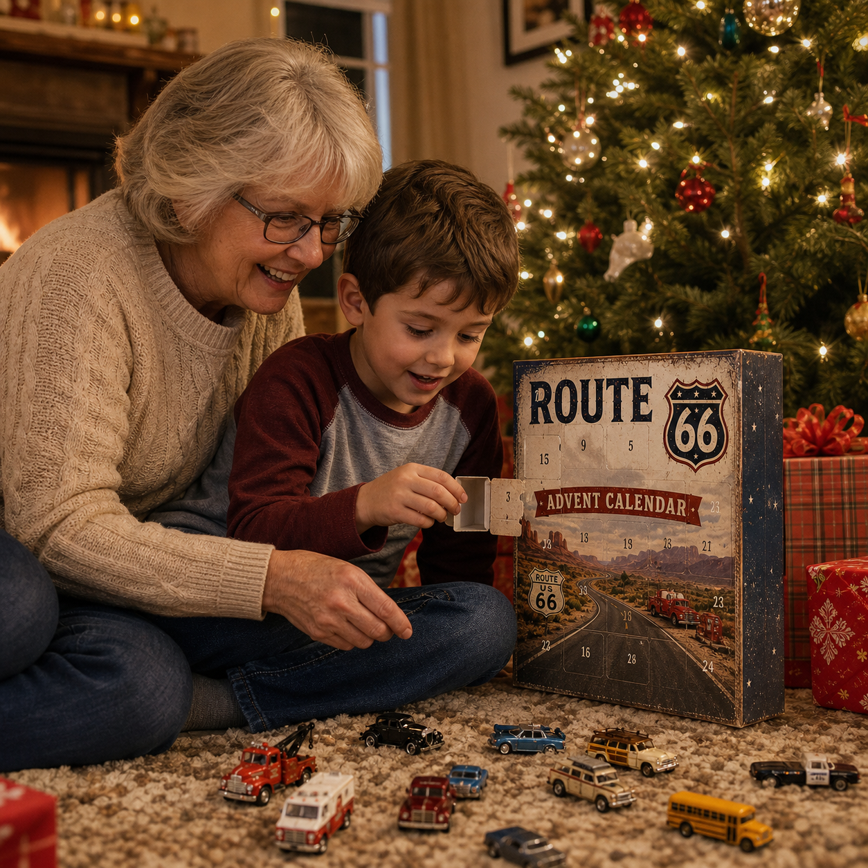🎄 50% OFF 24-Day Classic Car Advent Calendar 🚗 24 Mini Vehicles to Collect