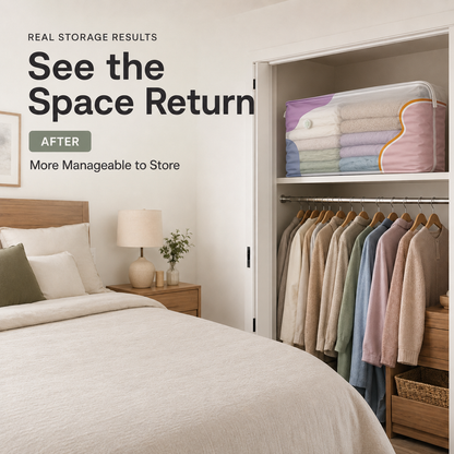 🧺 No-Pump 3D Compression Storage Bags – Make More Closet Space