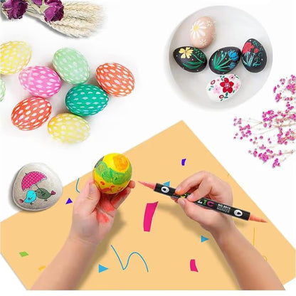 Dual Tip Acrylic Paint Pen Marker - 24/48/72/120Colors