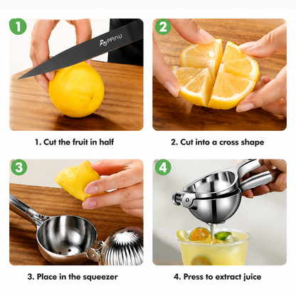 Stainless Steel Lemon Squeezer | Effortless Citrus Juicer for Fresh Homemade Drinks
