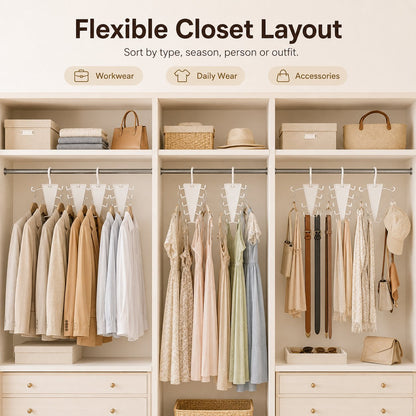 🔥LAST DAY 50%OFF Multi-Layer Closet Hanger Organizer
