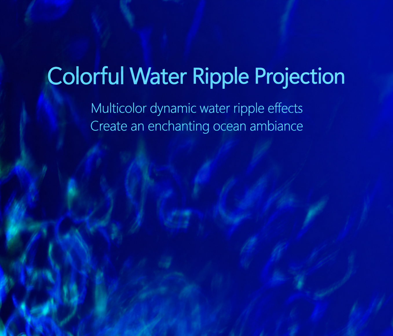 Jellyfish Ocean Wave Projector Lamp – Water Ripple Night Light for Bedroom & Kids