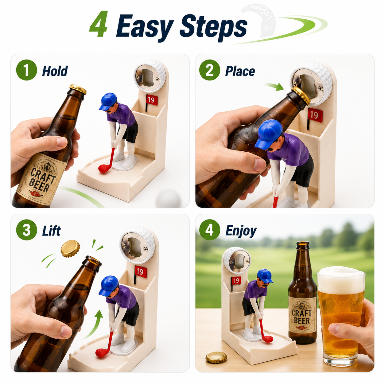 ✅ Golf Club Bottle Opener – Unique Beer Opener Gift for Golf Lovers & Bar Enthusiasts