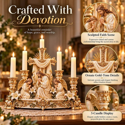 ✝️ Light of His Presence - Sacred Christian Candleholder 🕯️