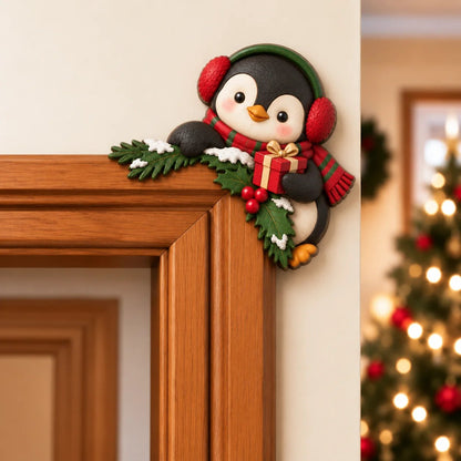 🎅Christmas Peekaboo Door Frame Corner Decor丨Size: 20 cm🎄