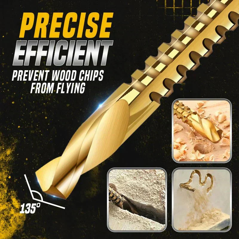 ⚙️ 50% OFF High-Speed Steel Drill Bit Set 🧰 Titanium-Coated & Multi-Material Ready