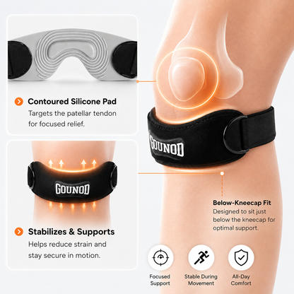 Adjustable Patella Knee Strap – Stay Supported Through Every Run & Workout
