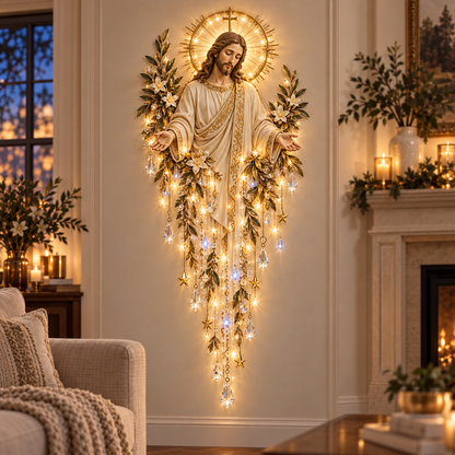 ✝️Sacred Glow – Jesus, Angel & Nativity Lighted Wall Décor