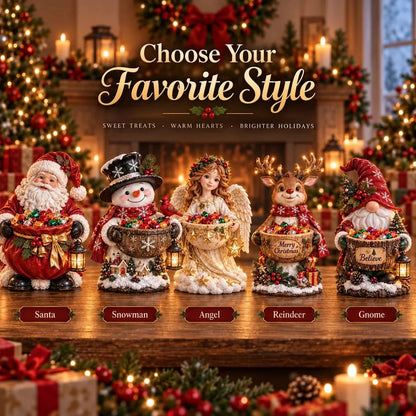 🎄 Lighted Christmas Candy Bowl Collection with Warm Holiday Glow (5 Festive Styles) 🍬
