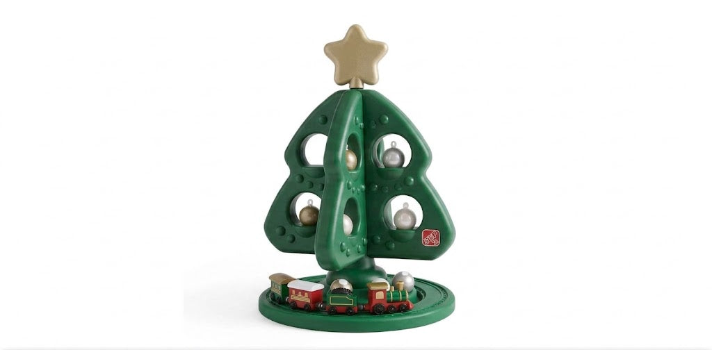 ✨ Pink Christmas Tree Toy Playset - Festive Decorating & Train Set