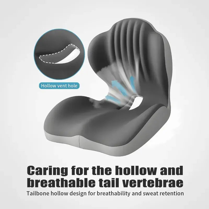 🔥 50% OFF Ergonomic Memory Foam Seat Cushion 🪑 Supportive Comfort for Office, Car & Home