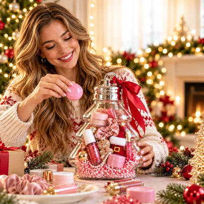 🔔 Fill-Your-Own Christmas Gift Box – Clear DIY Holiday Surprise Container for Small Gifts