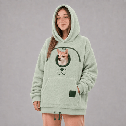 🐾 Cozy Pet Carrier Hoodie🐾 – Soft Fleece Cuddle Pouch Sweatshirt for Cats & Small Dogs🐾
