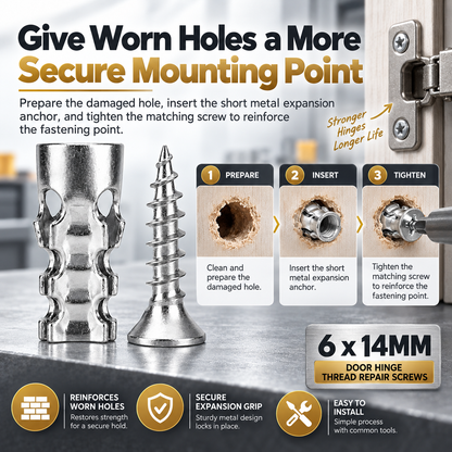 🔥TODAY'S SPECIAL OFFER-50% OFF 🔩 6X14MM SHORT EXPANSION SCREWS SET